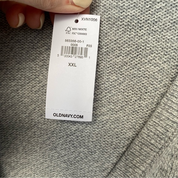 Old Navy Maternity/Nursing Wrap Sweater Gray Size XXL NWT - Picture 6 of 10